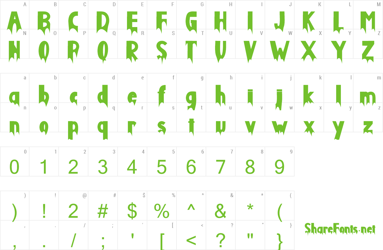 Font Monster Phantom preview